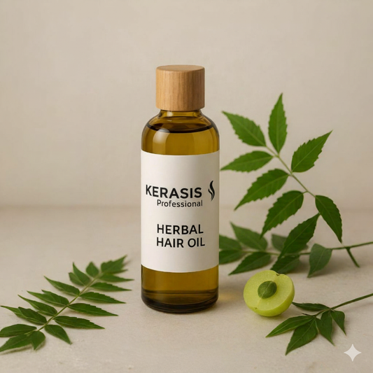 Kerasis Professional Herbal Hair Oil - Intensive Nourishment for Healthy, Luminous Hair