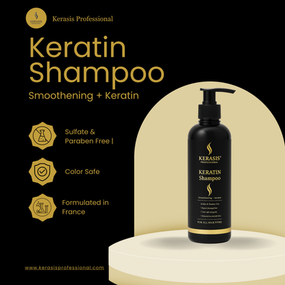 KERATIN Shampoo – Smoothening + Keratin (500ml) - Kerasis