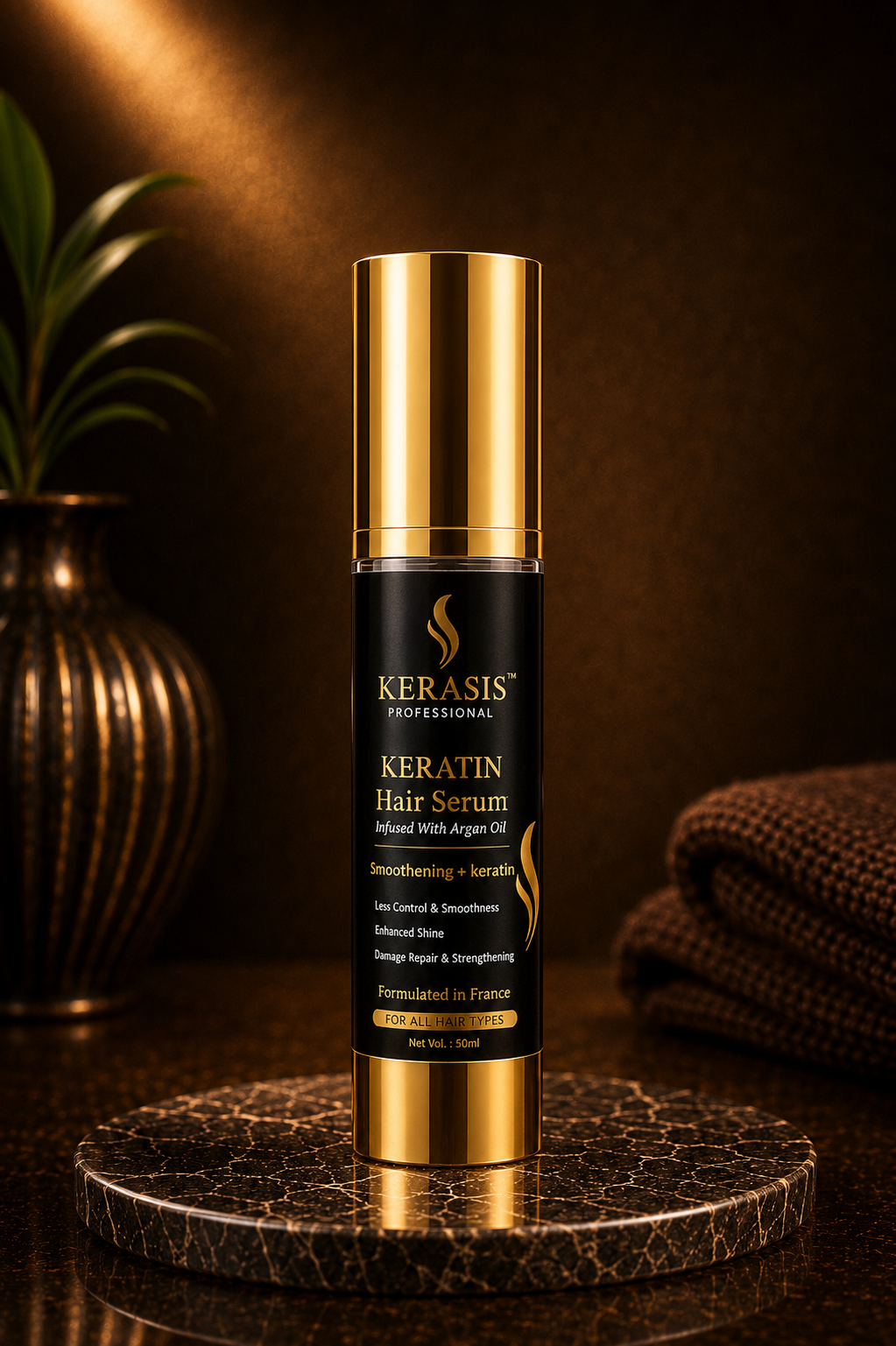 Keratin Hair Serum – Infused With Argan Oil, 50ml