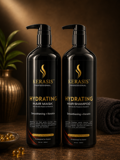 Kerasis Hydrating Hair Shampoo + Hair Mask Combo, 1000ml